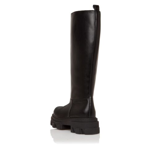 Sante Day2Day leather boots,zipper on the side Extra light sole 4cm High boots:29cm Color black