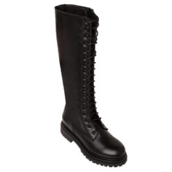Sante Day2Day boots leather laces and zipper on the side Extra light sole 3cm Boots height 39cm COLOR:BLACK