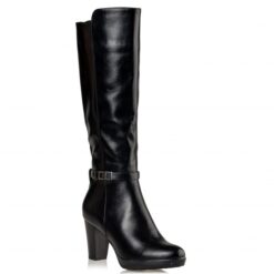 Miss NV SYNTHETIC LEATHER BOOTS,BLOCK HEELS