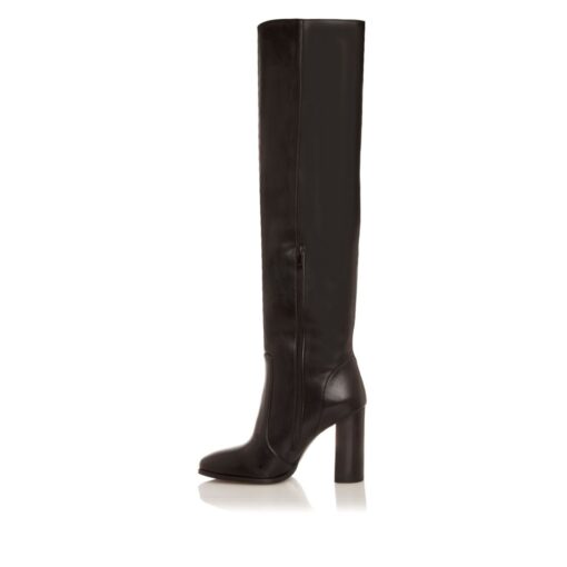 Boots over the knee with zipper