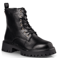 Alternative view of COMBAT BLACK BOOTS