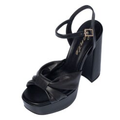 Alternative view of Sante Black Sandals | Made In Greece