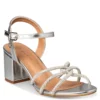 Envie Mid Heels Silver Sandals