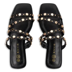 Flat Black Sandals