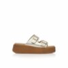 Flatform Gold Sandals