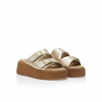 Alternative view of Flatform Gold Sandals