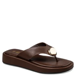 Alternative view of FLATFORM ESPRESSO THONG SANDALS