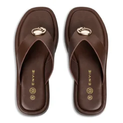 FLATFORM ESPRESSO THONG SANDALS