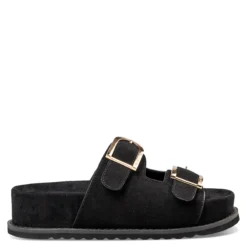 FLATFORM BLACK SANDALS