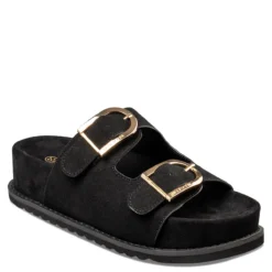 Alternative view of FLATFORM BLACK SANDALS