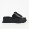 Flatform Black Sandals