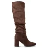 Slouchy Espresso Suede Boots