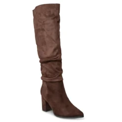 Alternative view of Slouchy Espresso Suede Boots