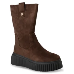 Alternative view of Chunky Espresso Booties