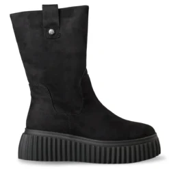Chunky Black Booties
