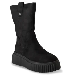 Alternative view of Chunky Black Booties